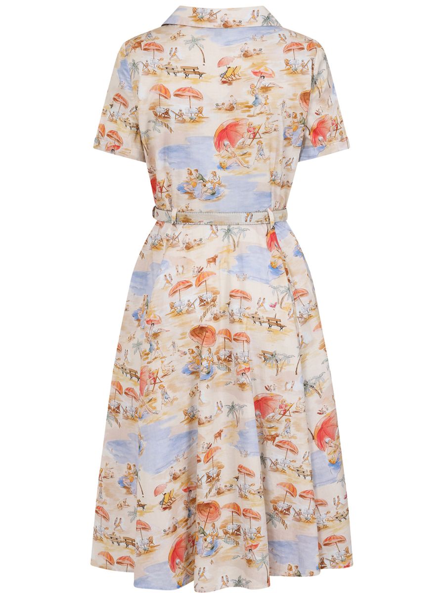 Banned Retro 50s Bella Retro Dress-Cream