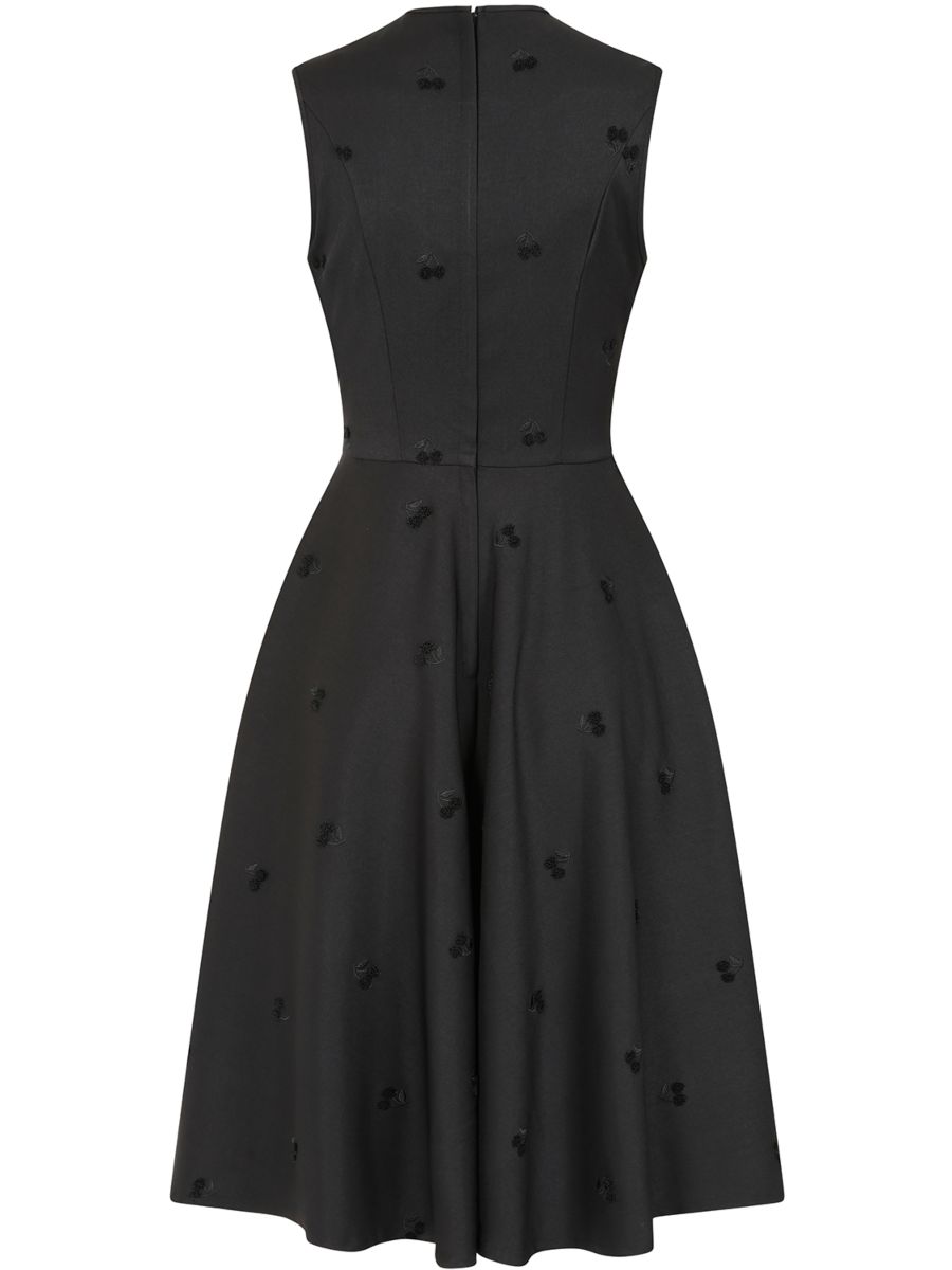 Banned Retro 50s Daisy Cherry Dress-Black