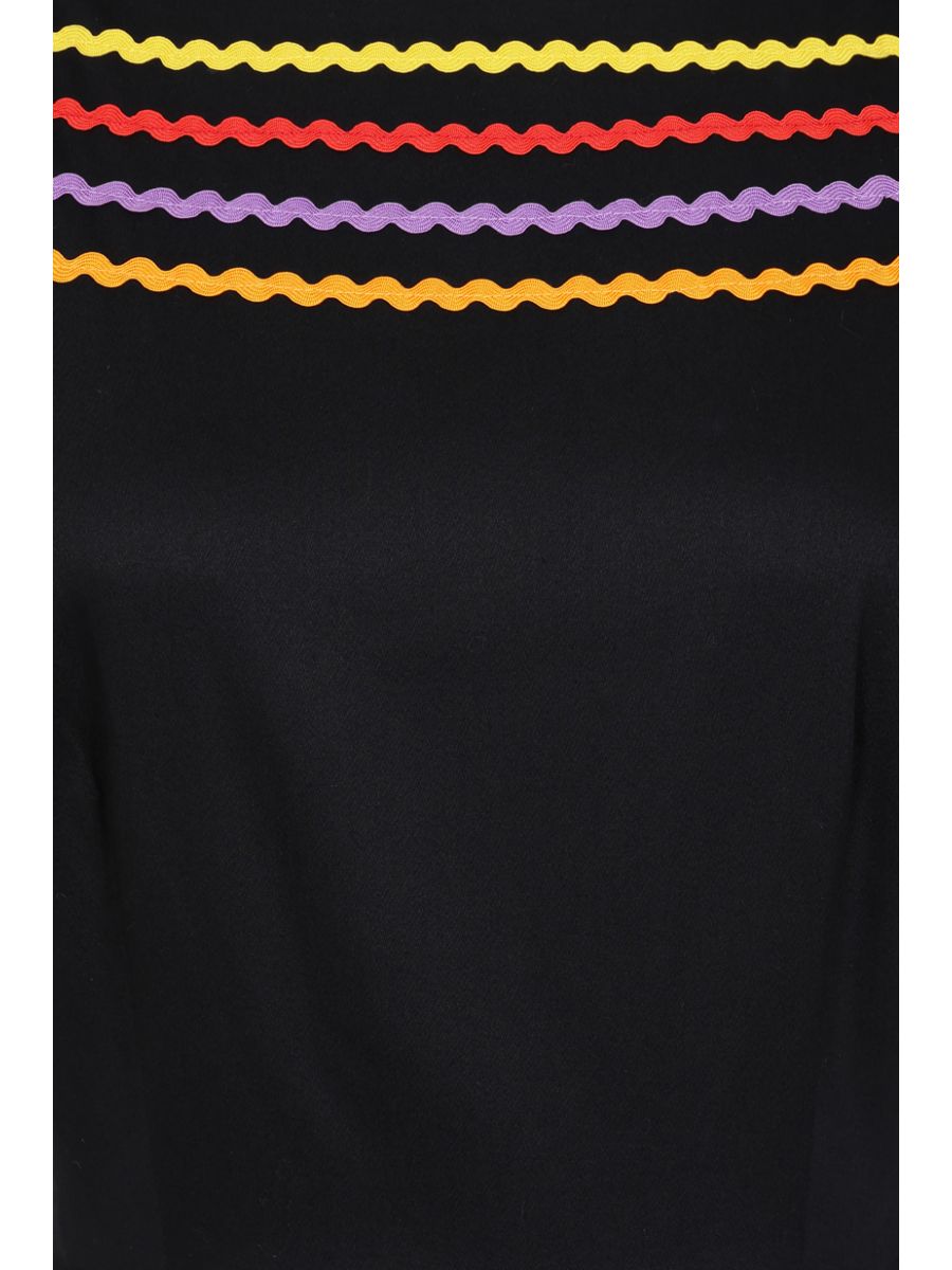 Banned Retro 50s Carmen Full Skirt Swing Dress-Black