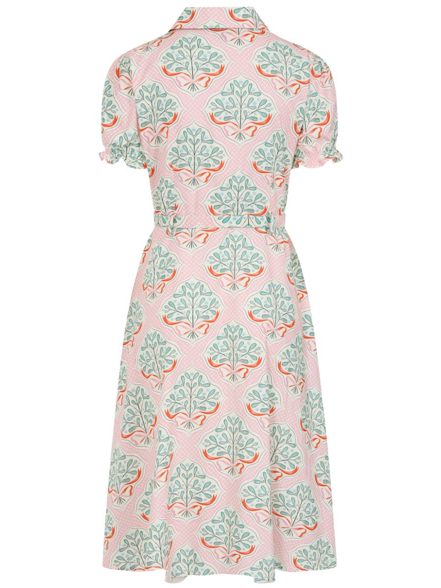 Banned Retro 50s Star Folk P|ink Dress-Pink