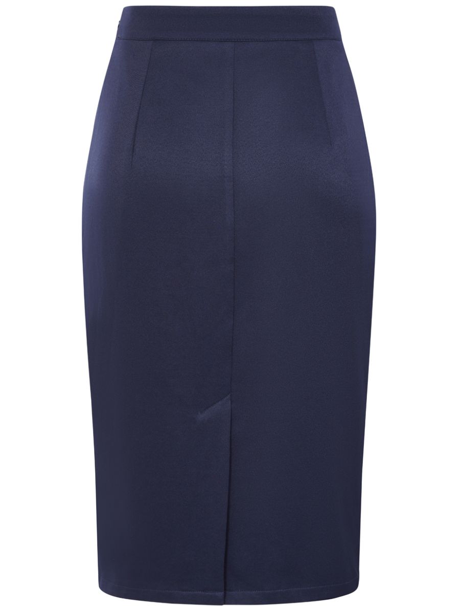 Banned Retro 50s Leonia Pencil Skirt-Navy