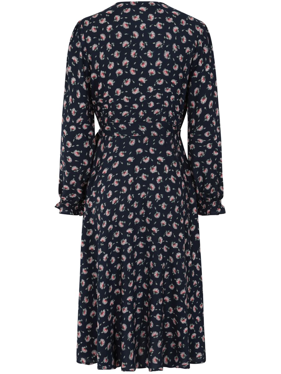 Banned Retro 40s Bloom Floral Dress-Navy
