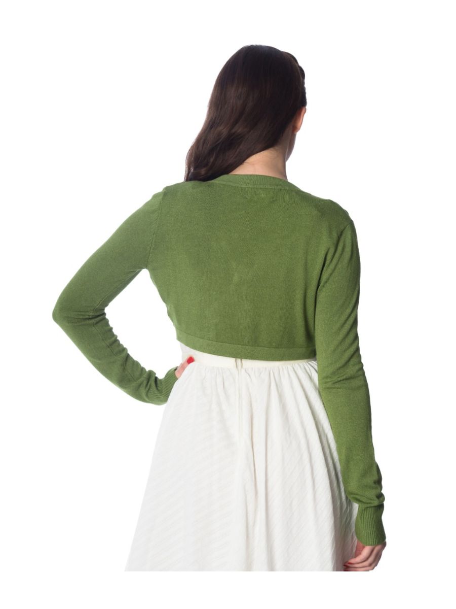 Banned Retro 1950's Flickers Anna Bolero Apple Green
