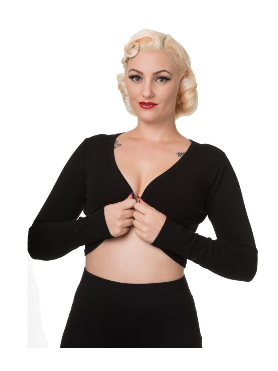 Banned Retro 1950's Flickers Anna Bolero Black