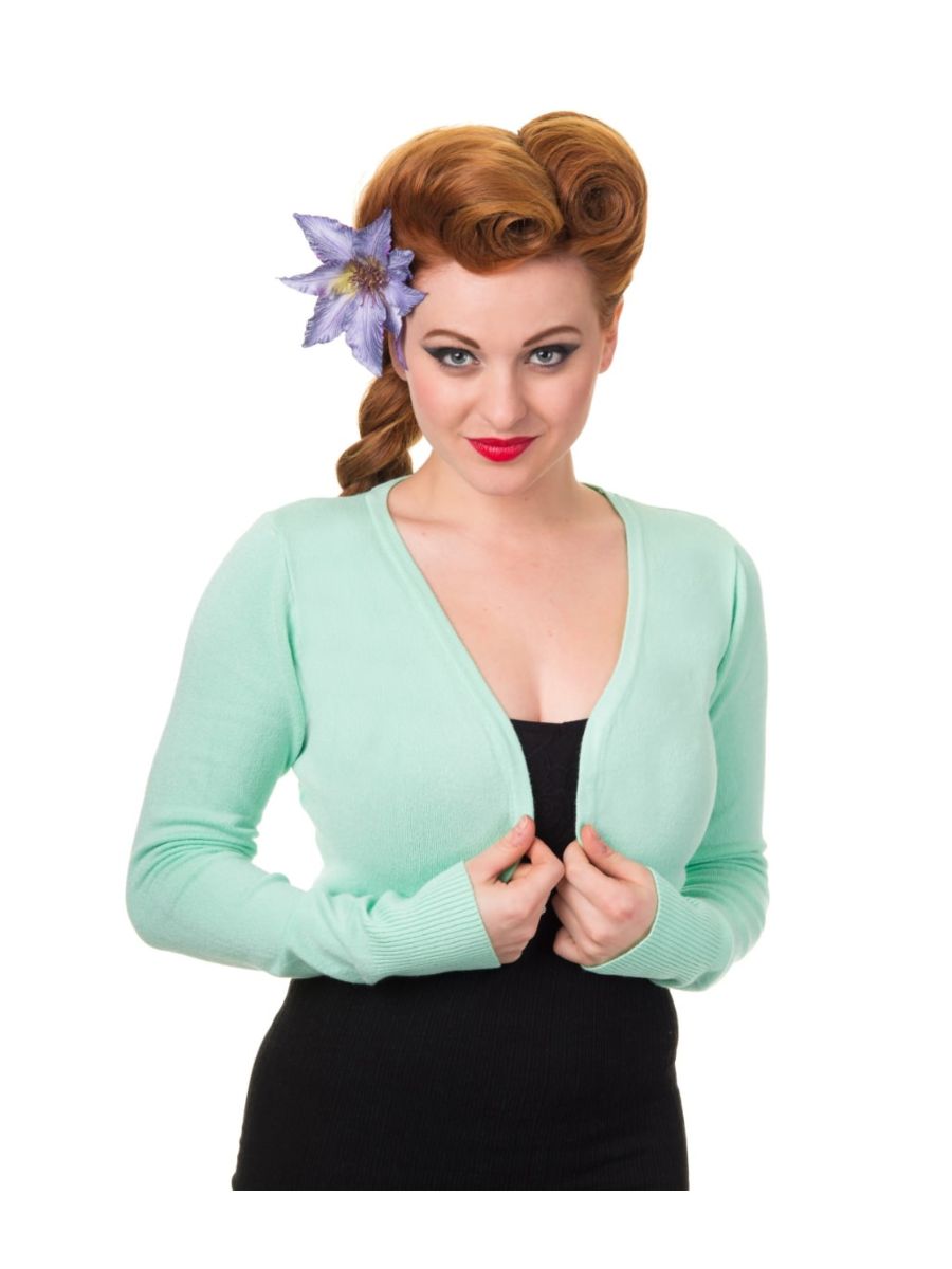 Banned Retro 1950's Flickers Anna Bolero Mint Green