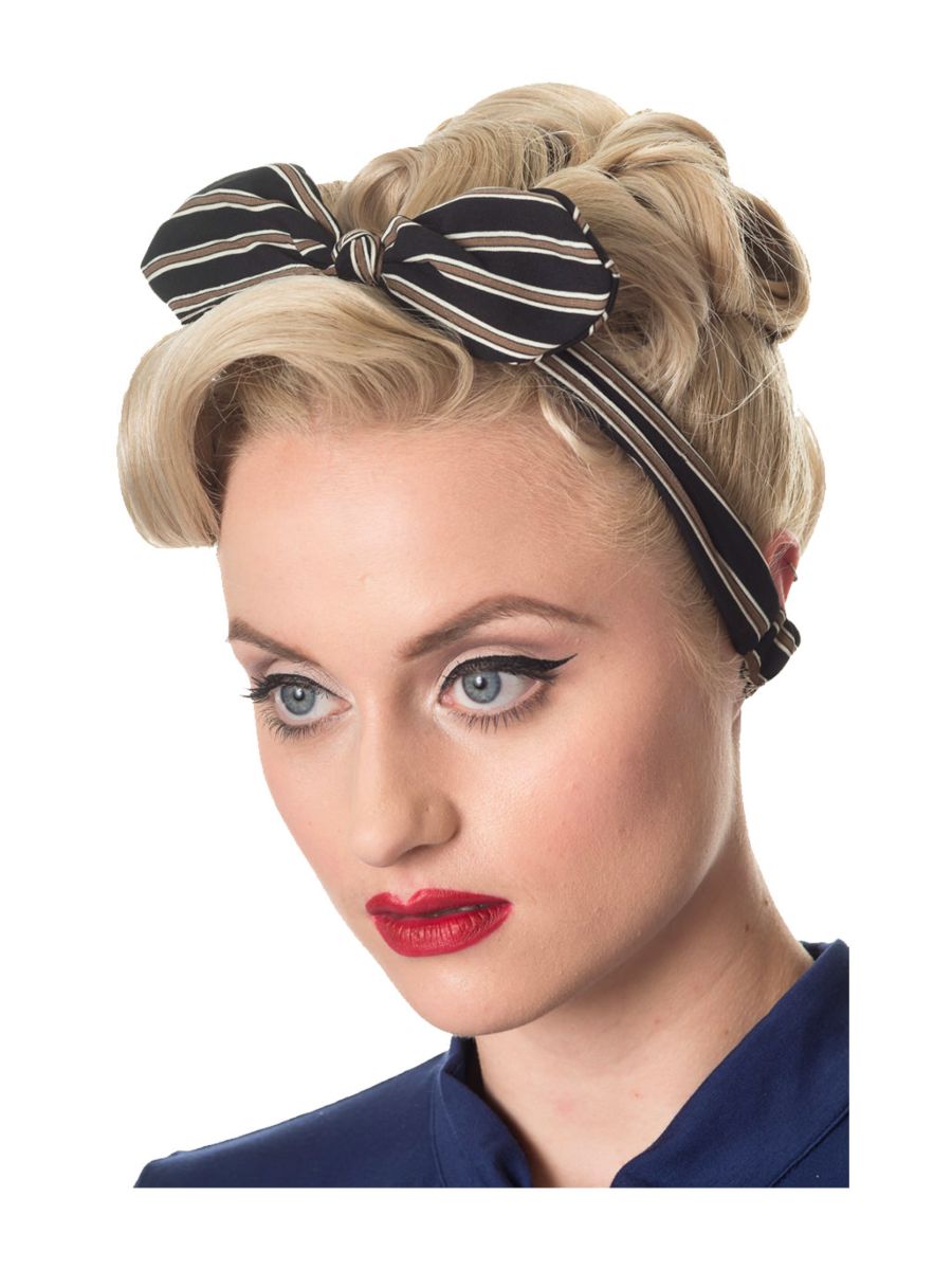 BRANDY STRIPE HEADSCARF
