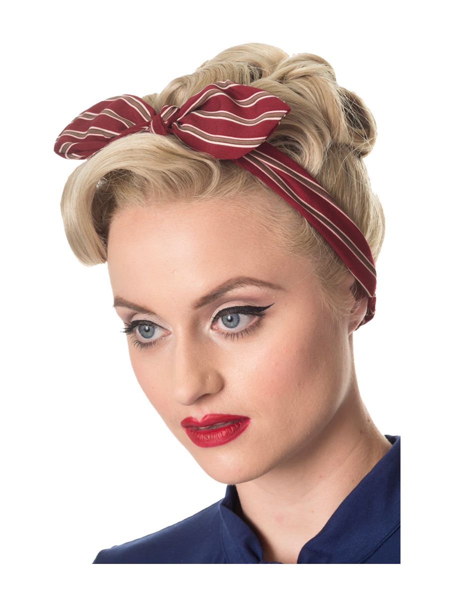 BRANDY STRIPE HEADSCARF