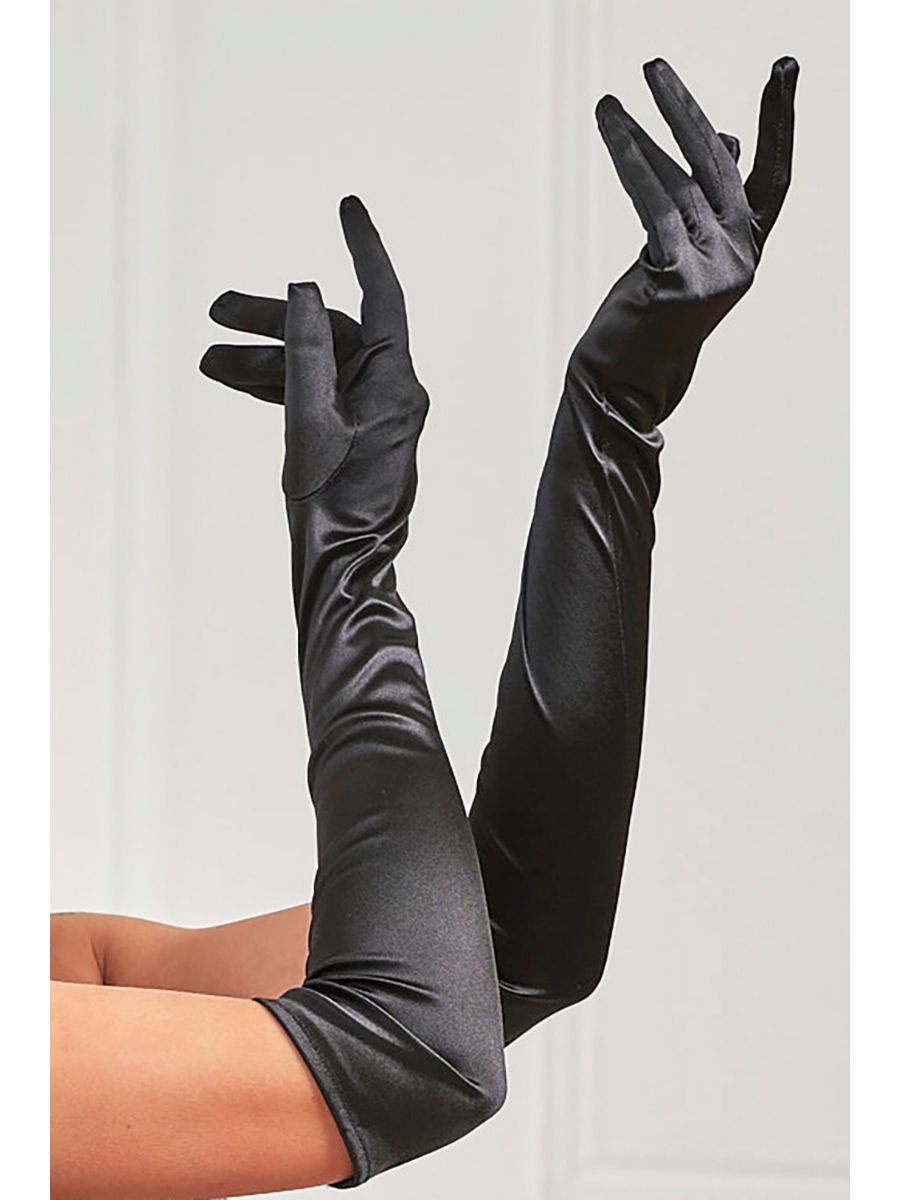 ALLEGRA OPERA GLOVES-Black-One Size
