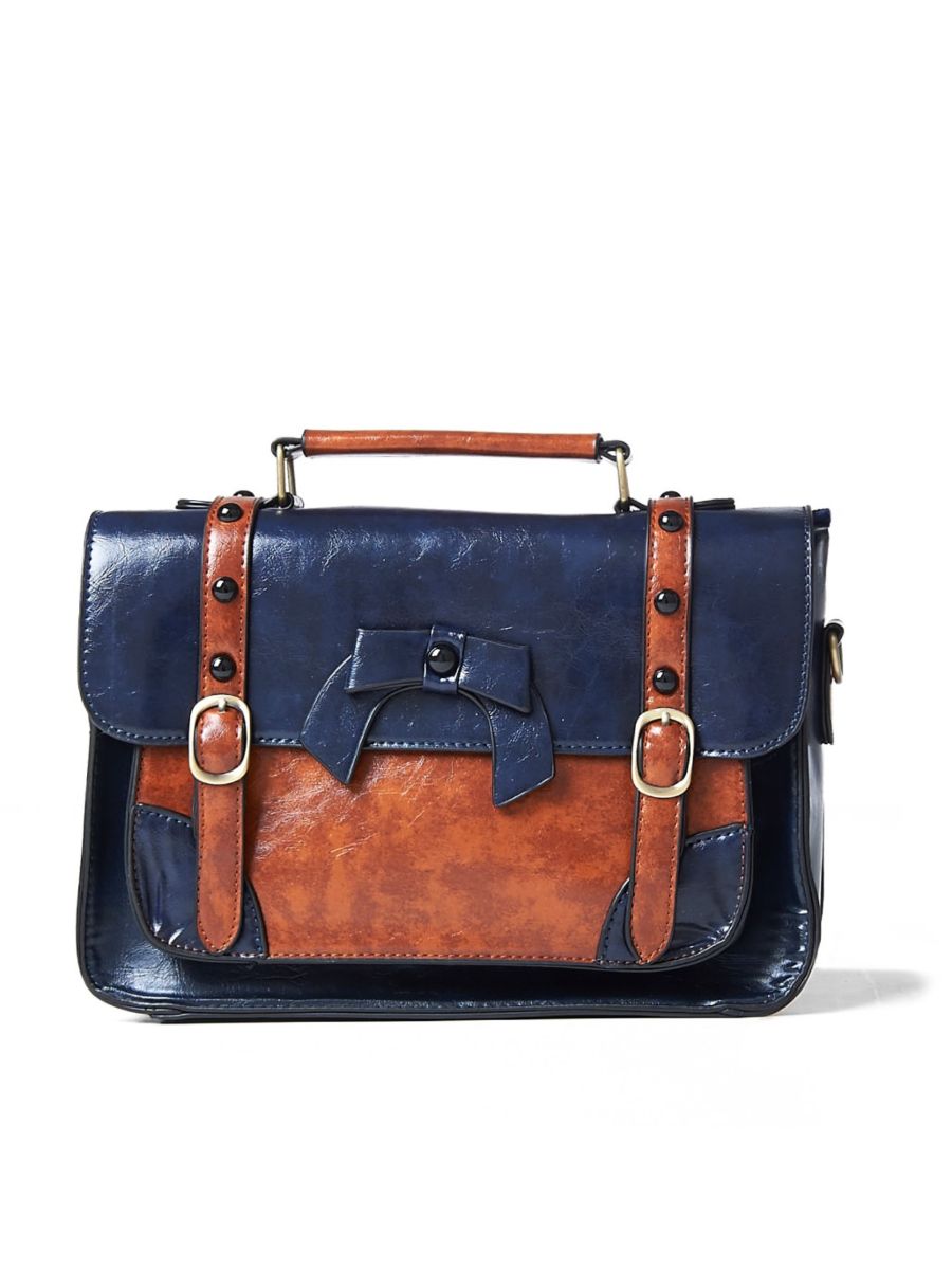 BUCKLE WITH BOW RETRO HANDBAG