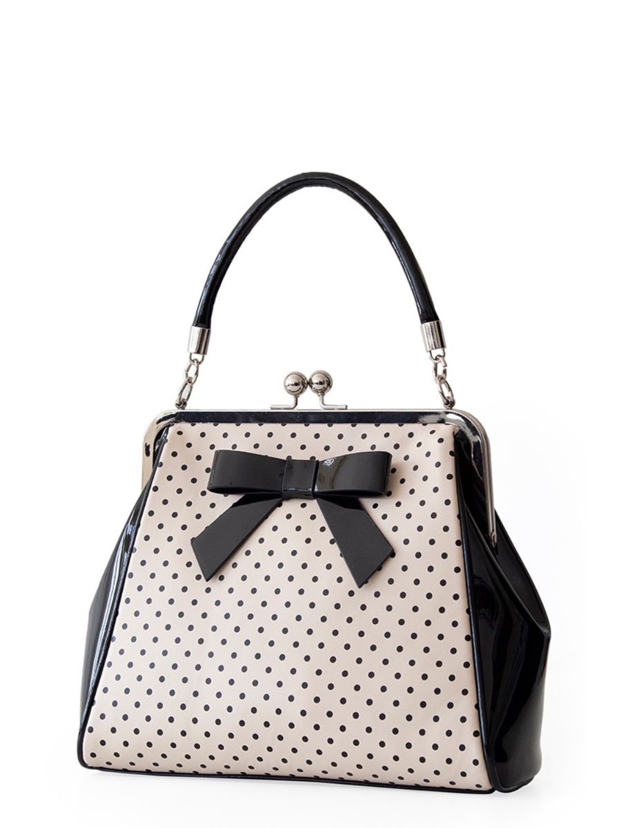 Banned Retro 1950's Polka Starr Frances Blush Handbag