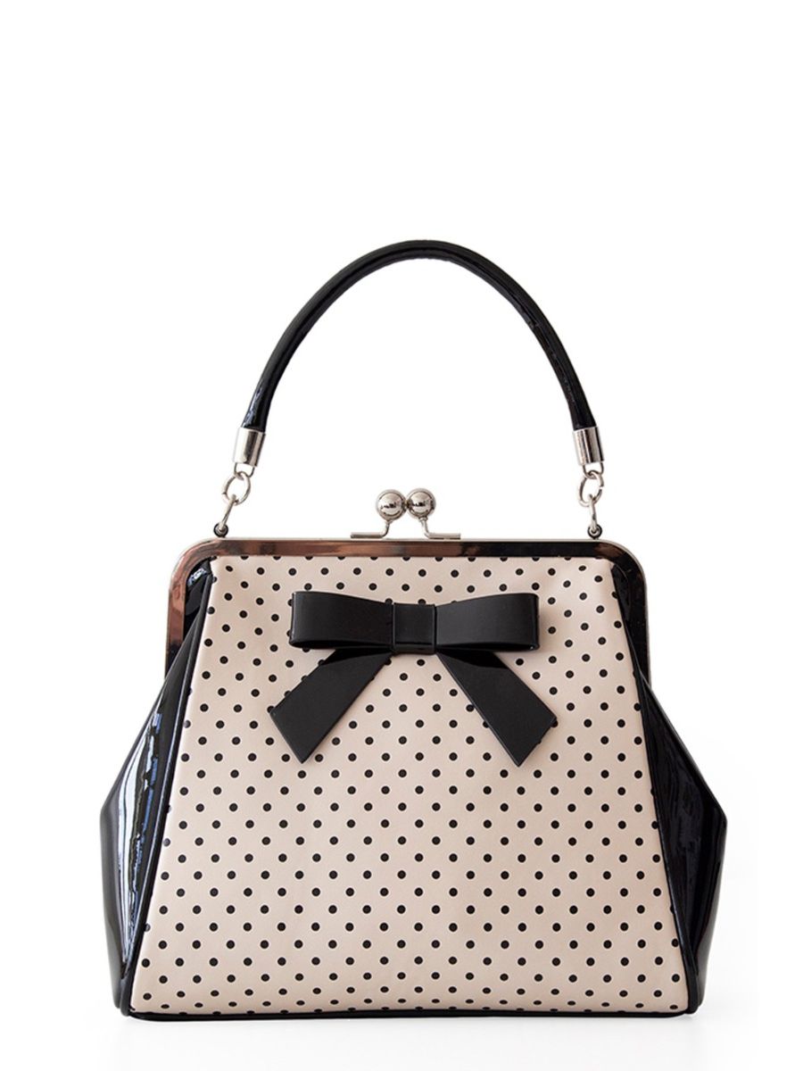 Banned Retro 1950's Polka Starr Frances Blush Handbag