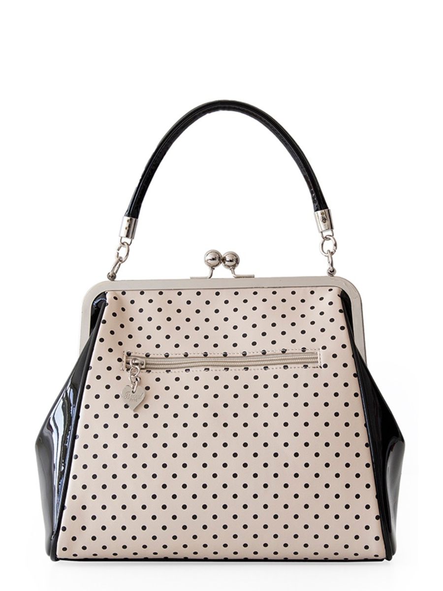 Banned Retro 1950's Polka Starr Frances Blush Handbag