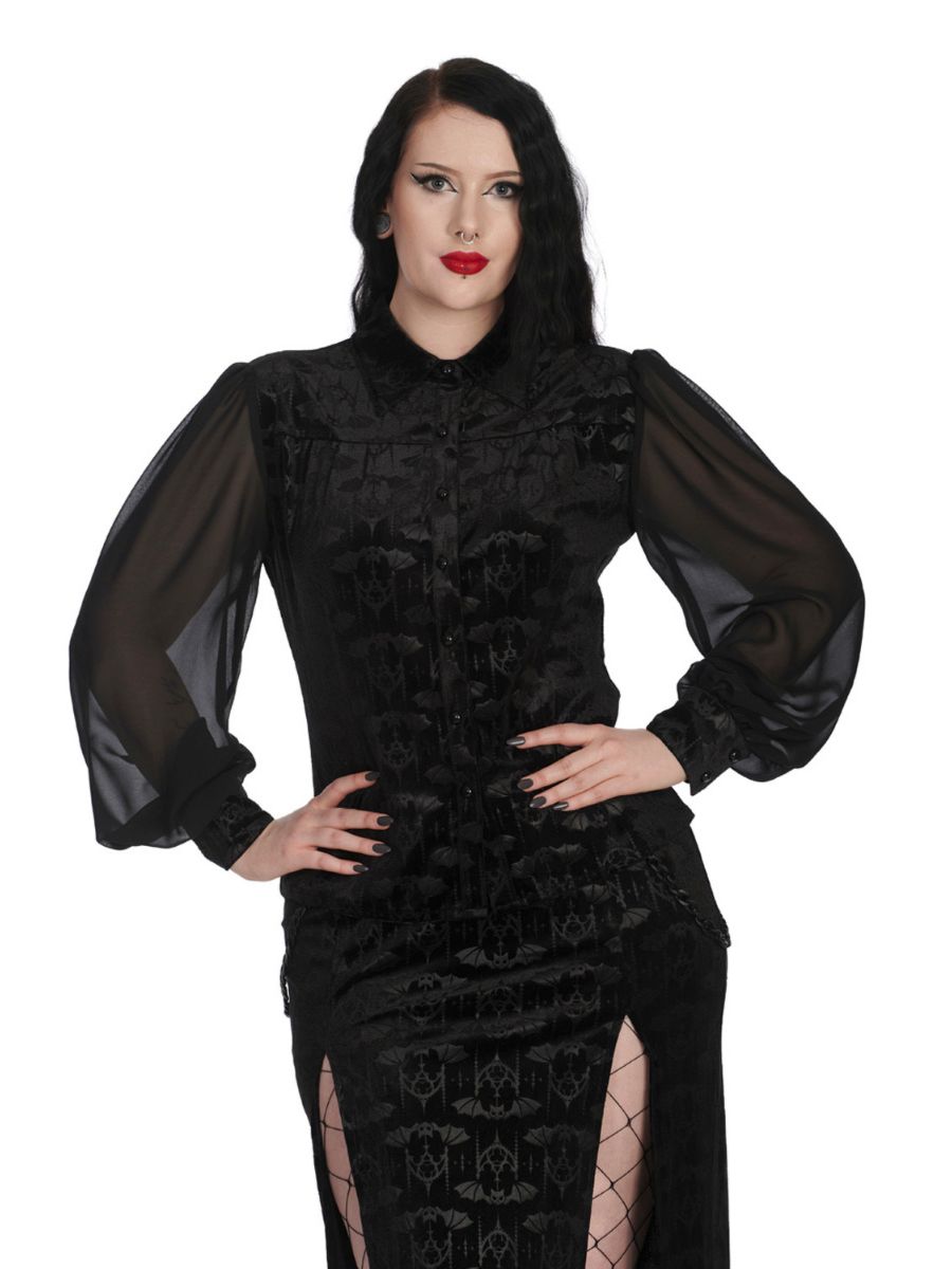 VELVET BAT BLOUSE