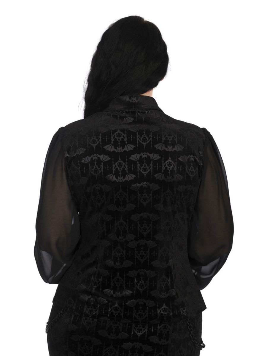VELVET BAT BLOUSE