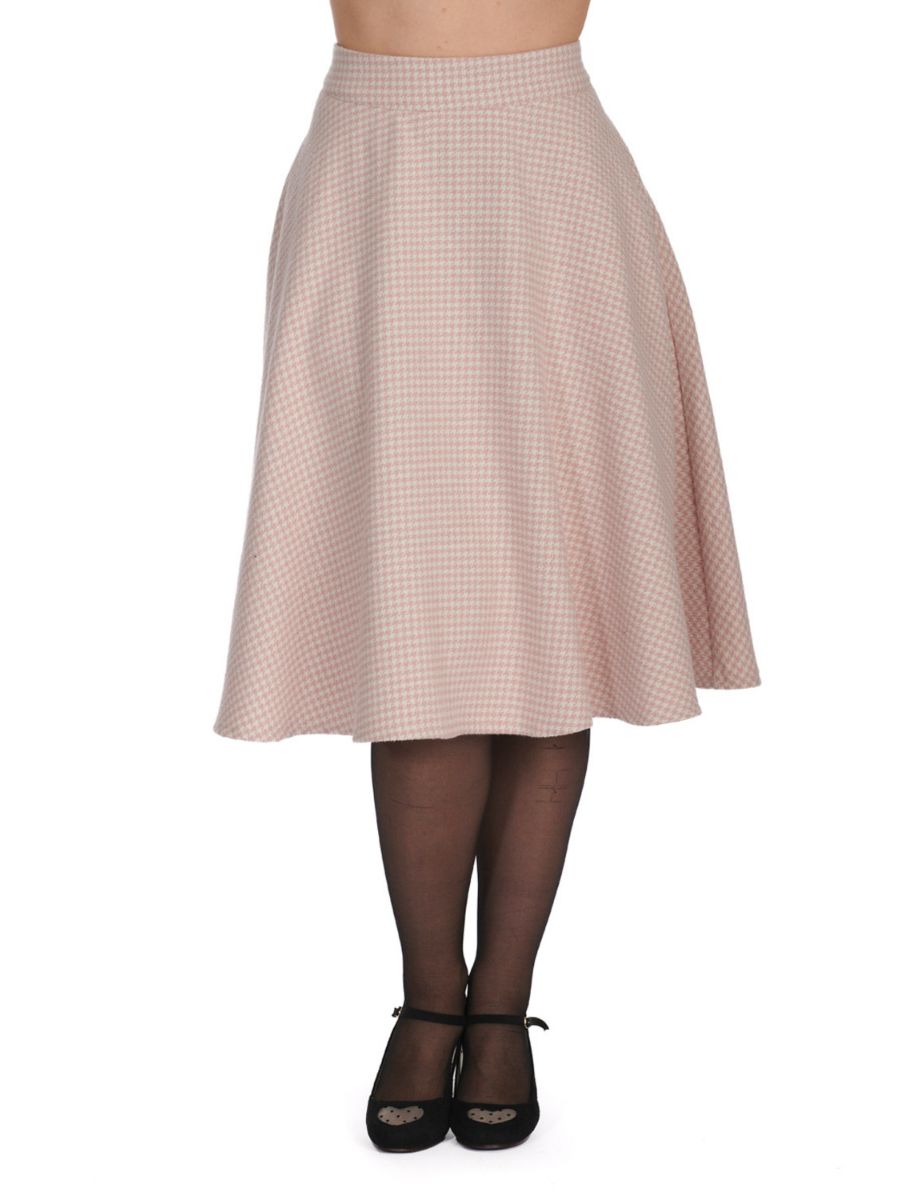 FLORENCE HOUNDSTOOTH SWING SKIRT