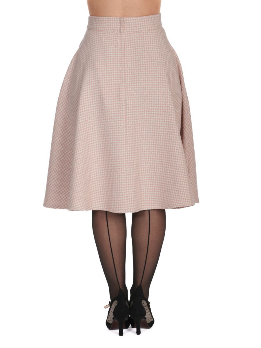 FLORENCE HOUNDSTOOTH SWING SKIRT
