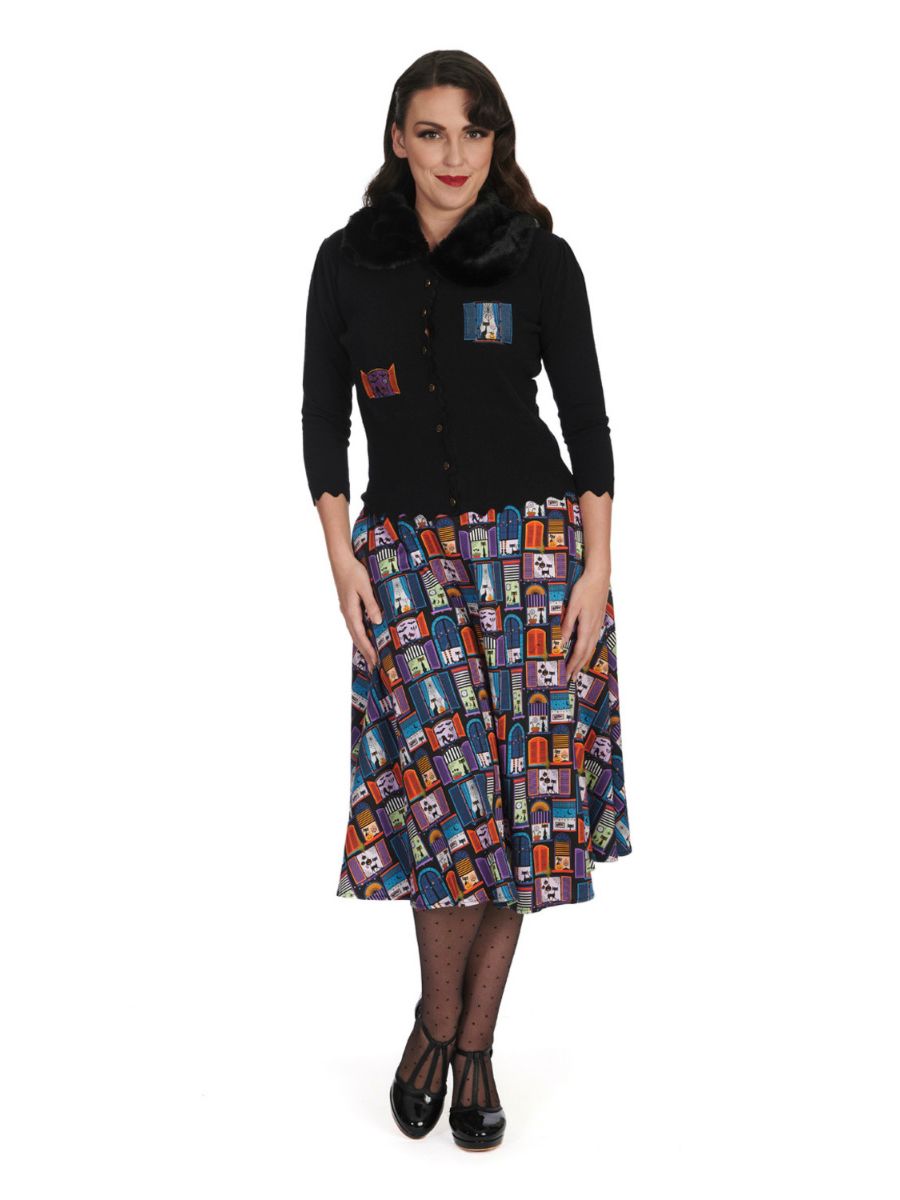 WINDOW CAT SWING SKIRT