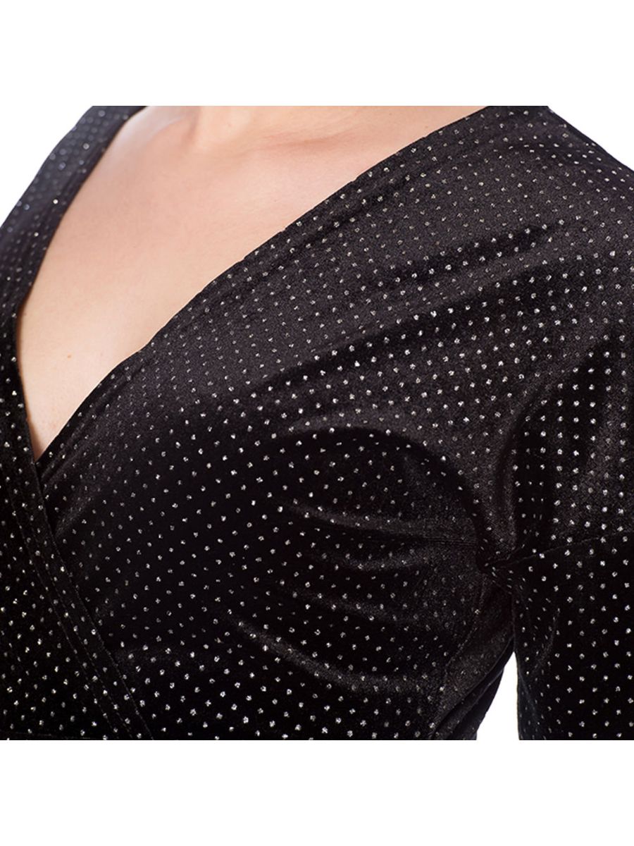 SPARKLE VERLOUR POLKA DOT DRESS