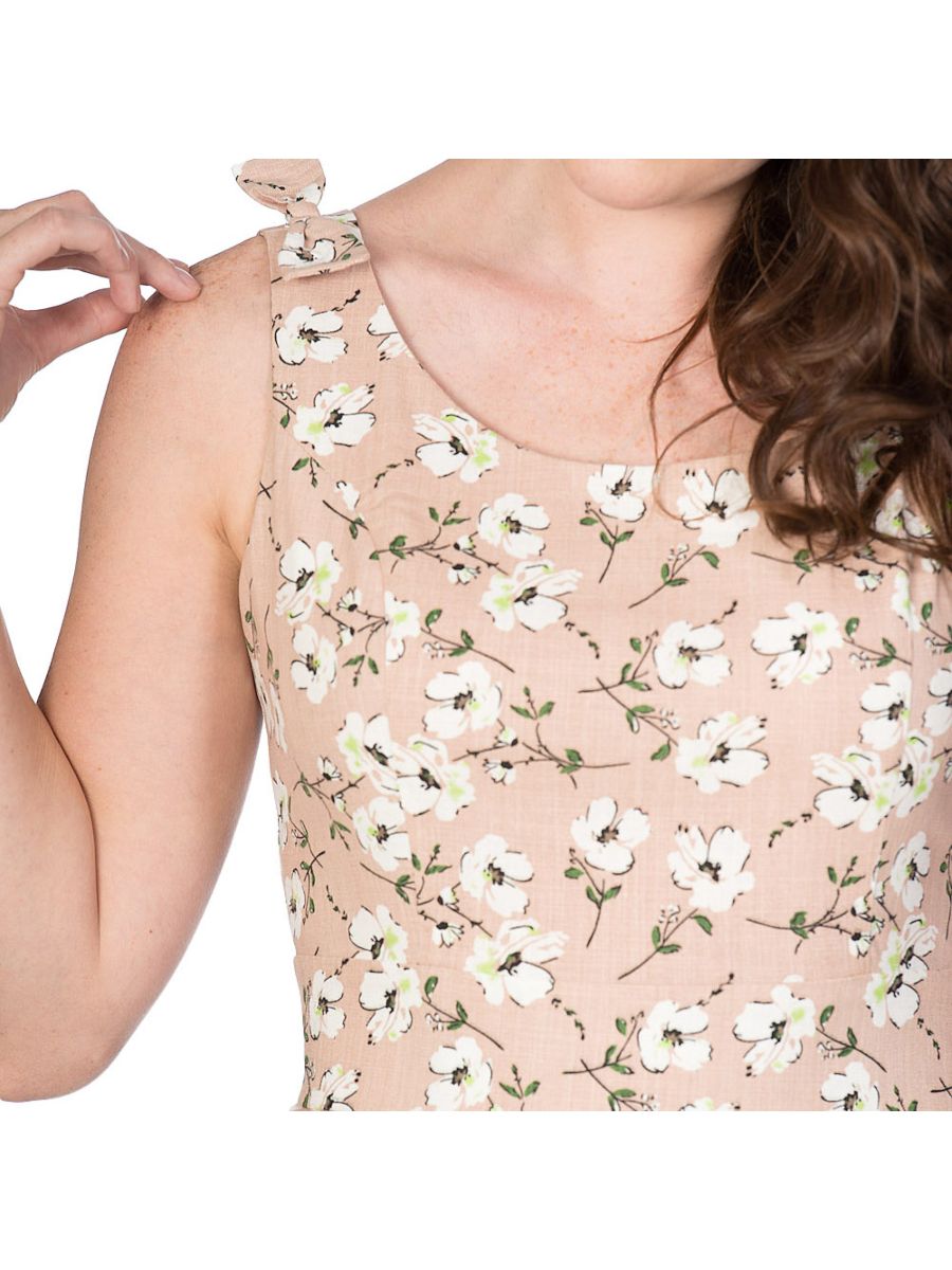 FRESH BLOOM PRINT PENCIL DRESS