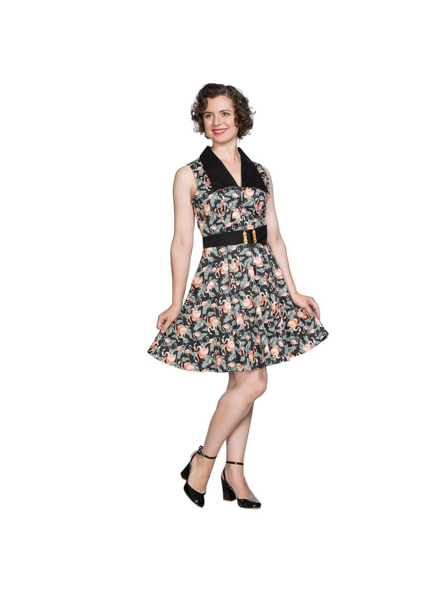 FLAMINGO HONNIE FLARE DRESS