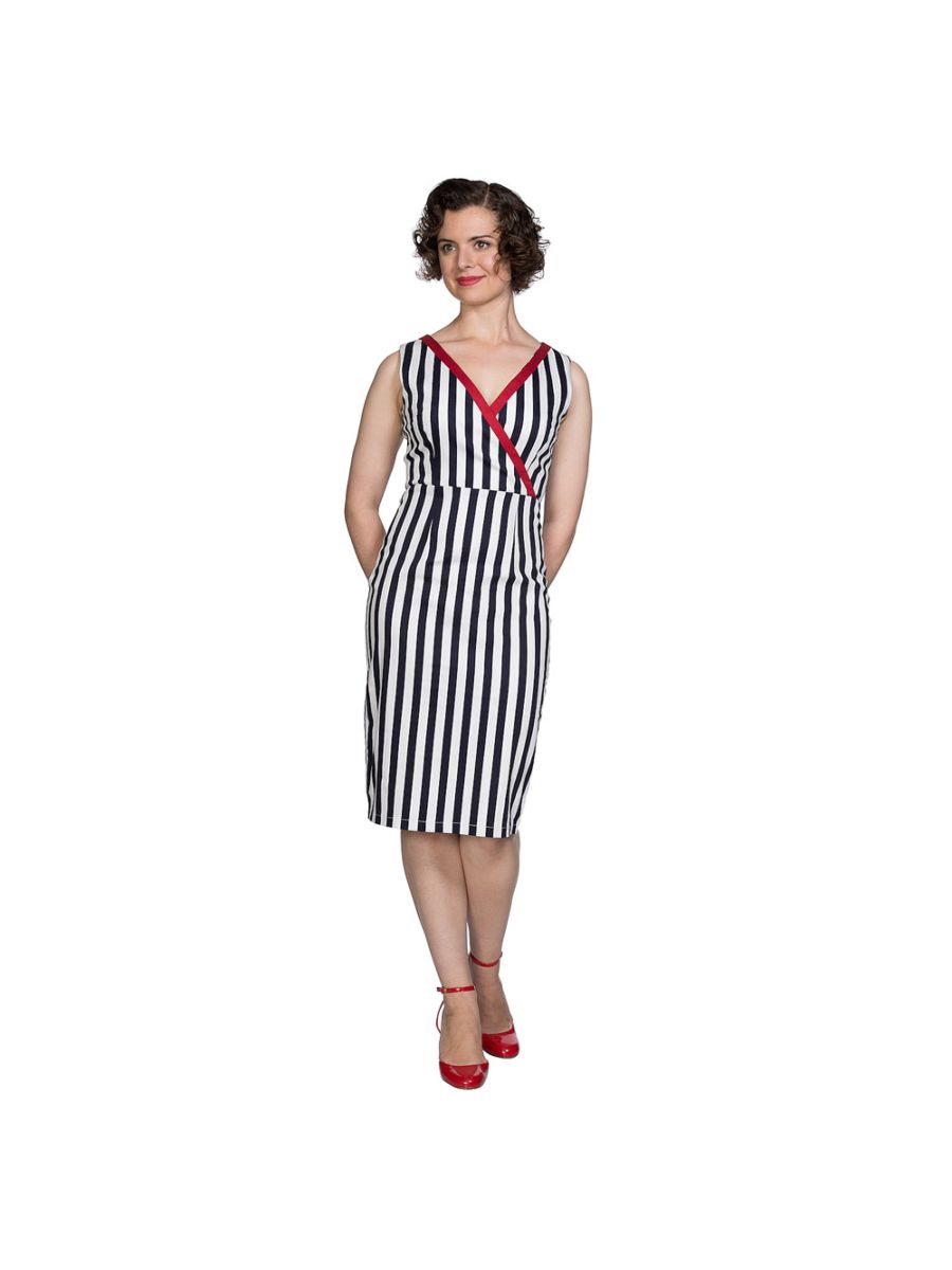 LAND AHOY PENCIL DRESS
