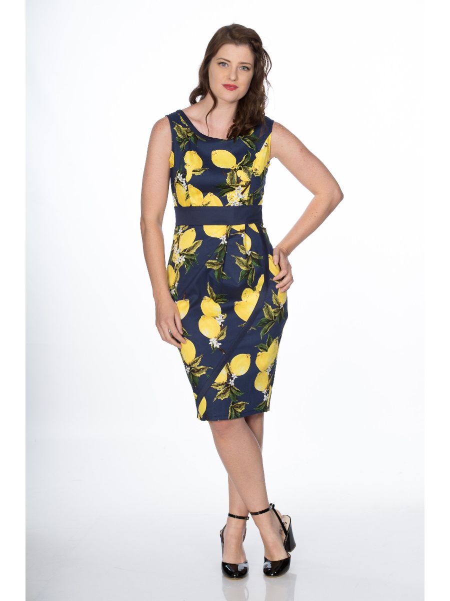 LEMON PENCIL DRESS
