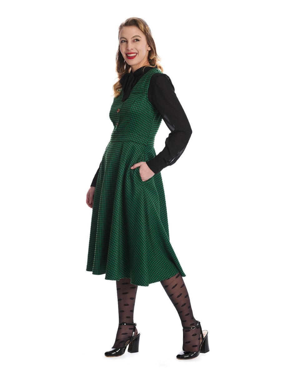 HOUNSTOOTH HAPPY DRESS