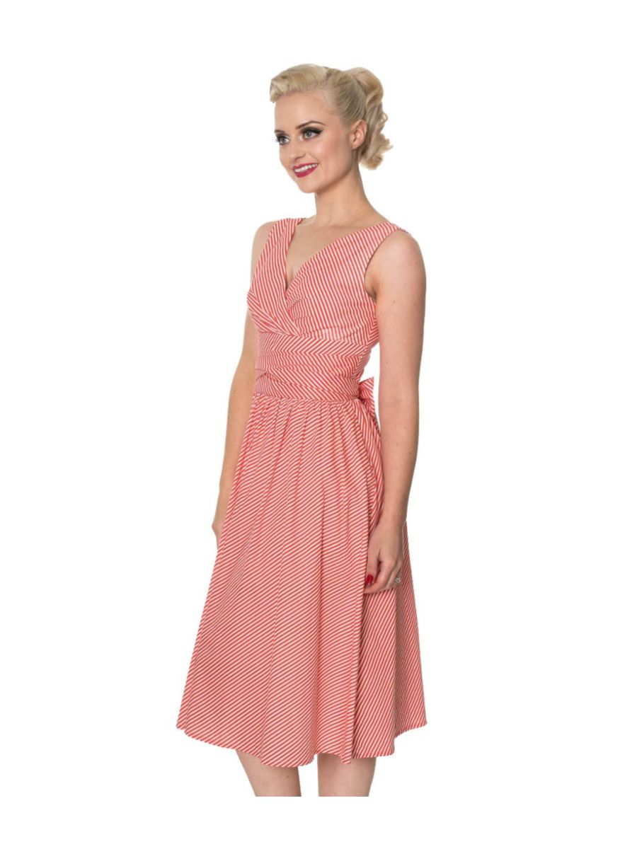 FRONT ROW WRAP DRESS