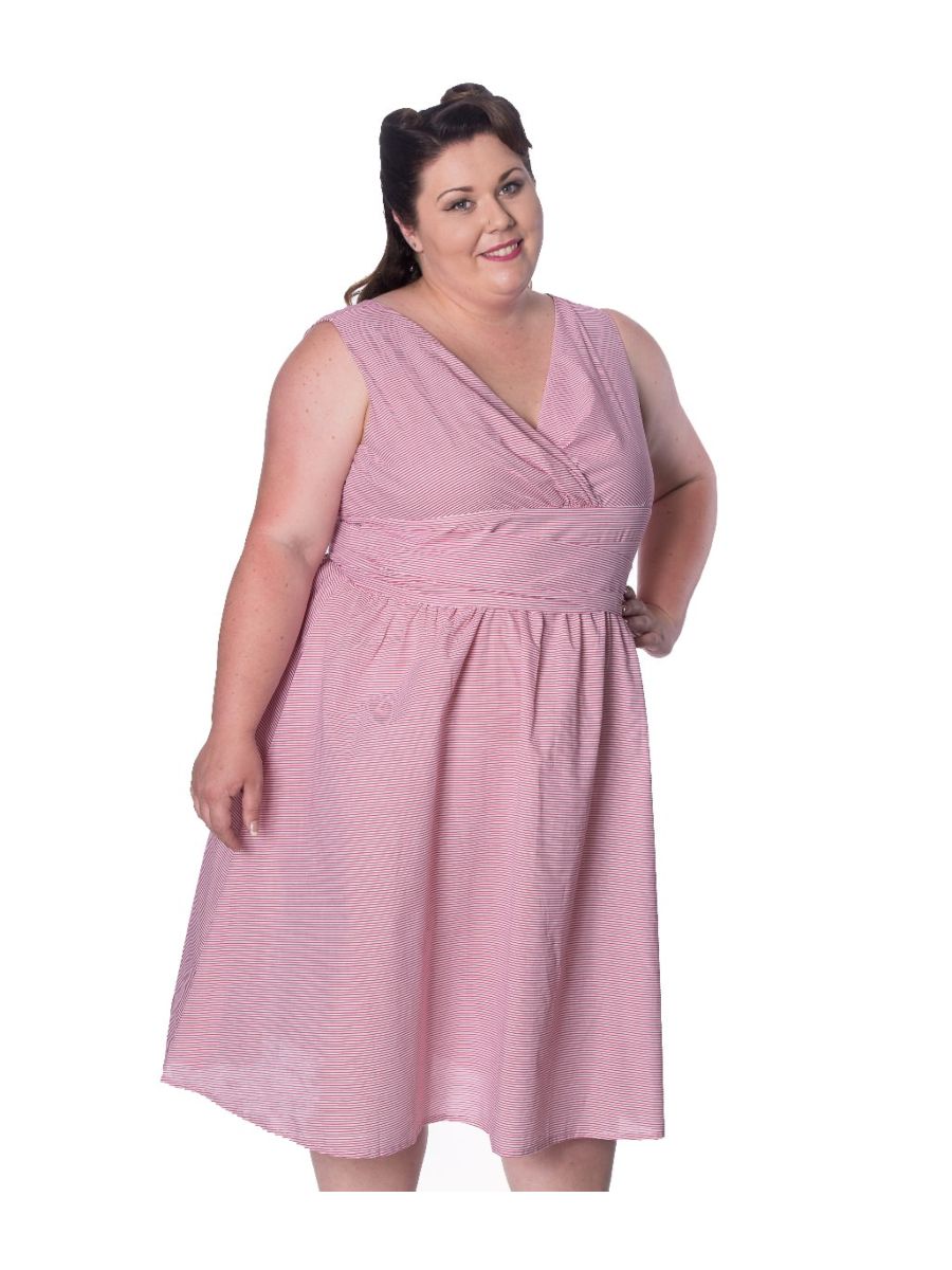 FRONT ROW WRAP DRESS