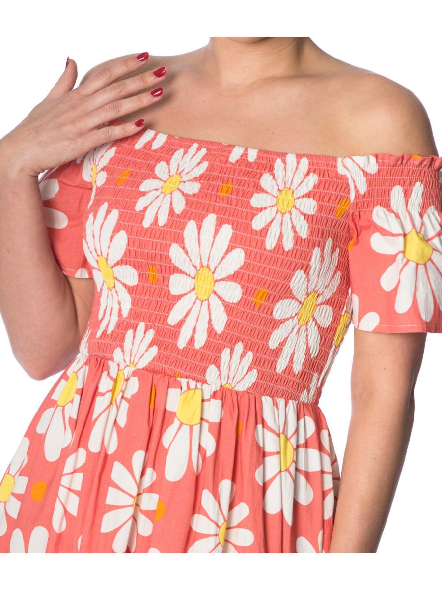CRAZY DAISY SMOCK DRESS