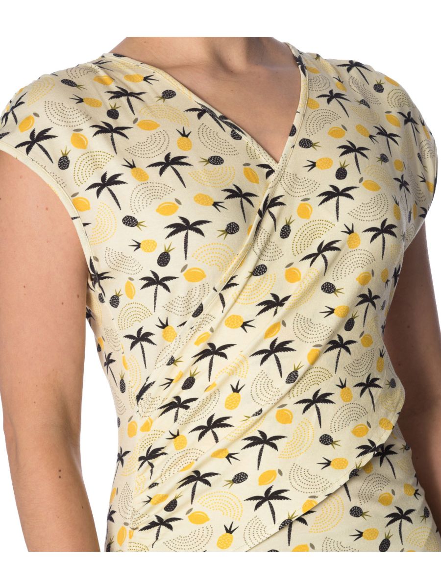 PALM SHADE CROSS OVER DRESS 