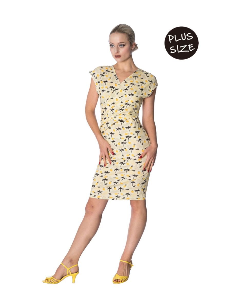 PALM SHADE CROSS OVER DRESS 