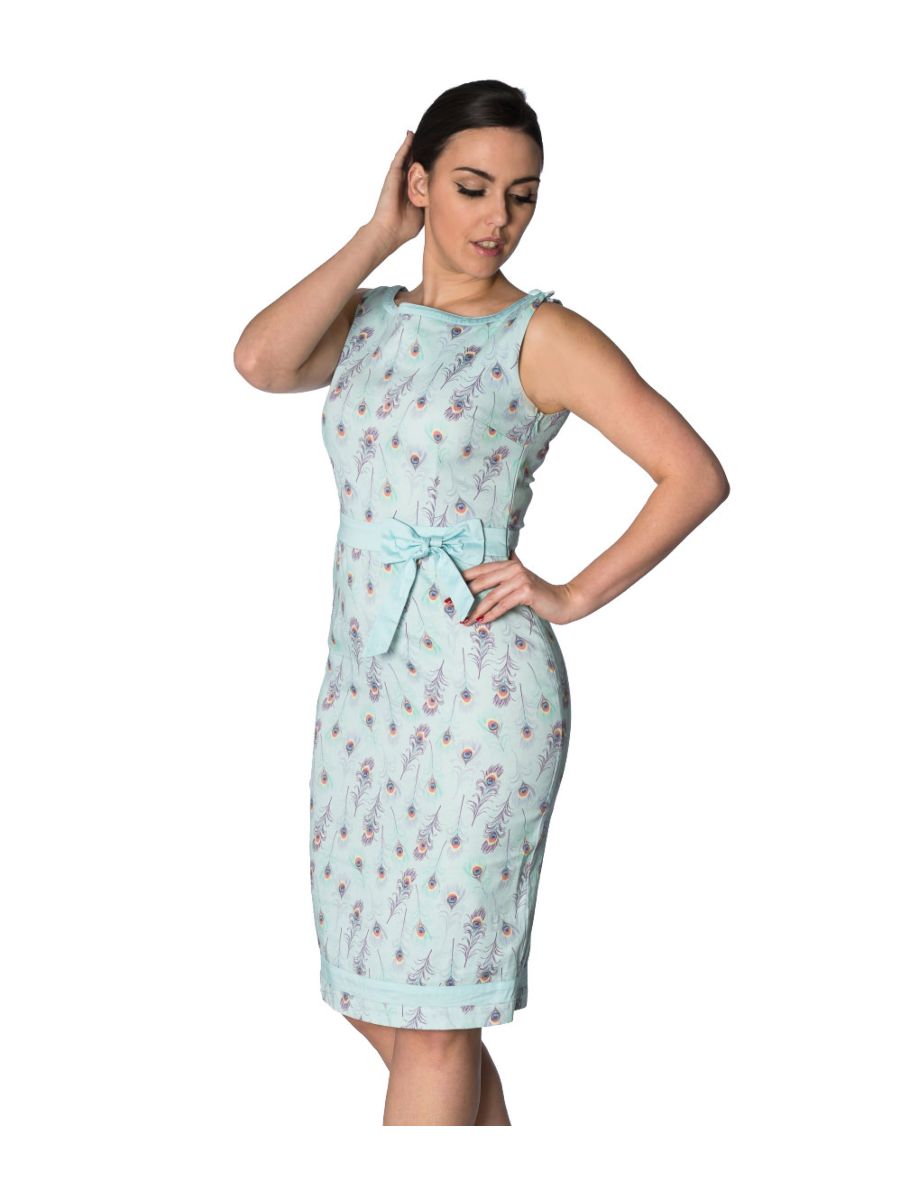 PEACOCK WIGGLE DRESS