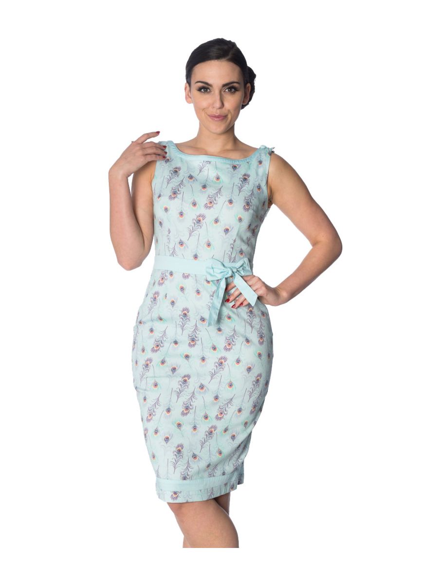 PEACOCK WIGGLE DRESS