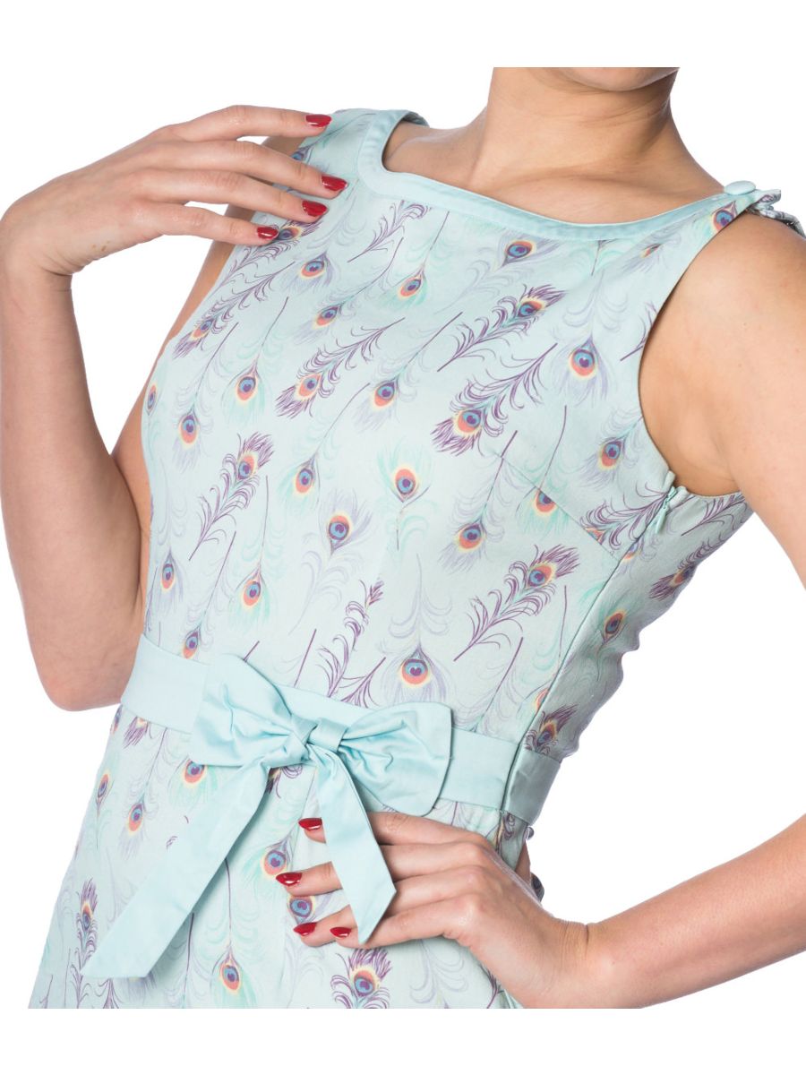 PEACOCK WIGGLE DRESS