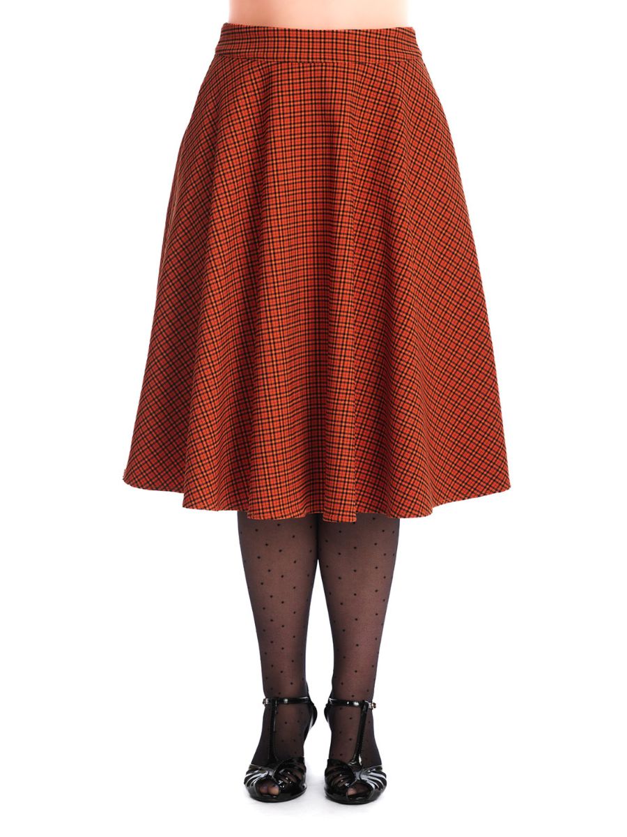 OCTOBER SPOOKS SWING SKIRT