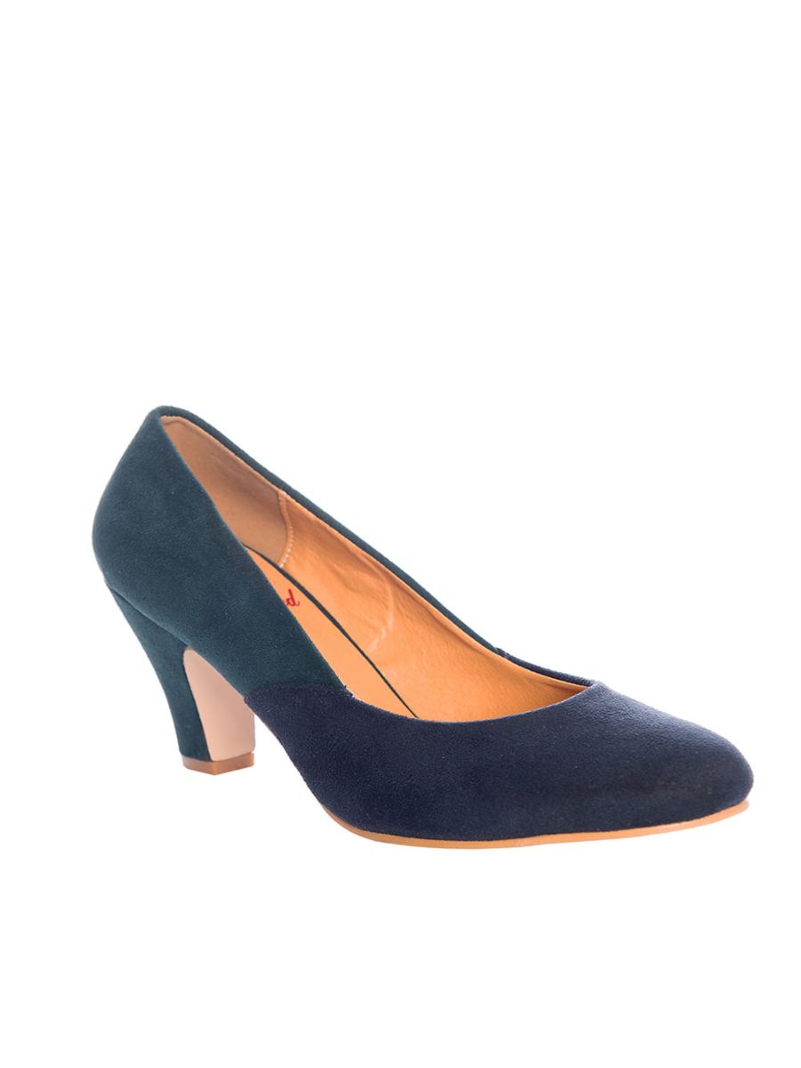 THE MODERNIST TWO TONE SUEDE PUMPS