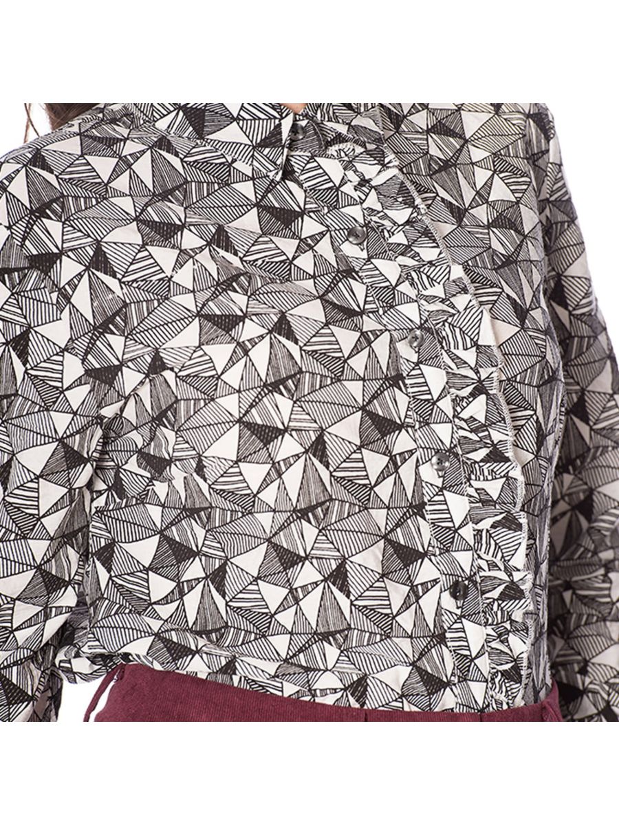 FRILL ME JACQUARD SHIRT