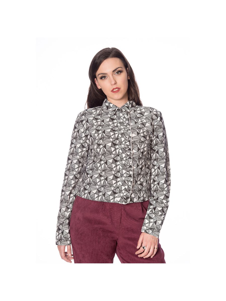 FRILL ME JACQUARD SHIRT