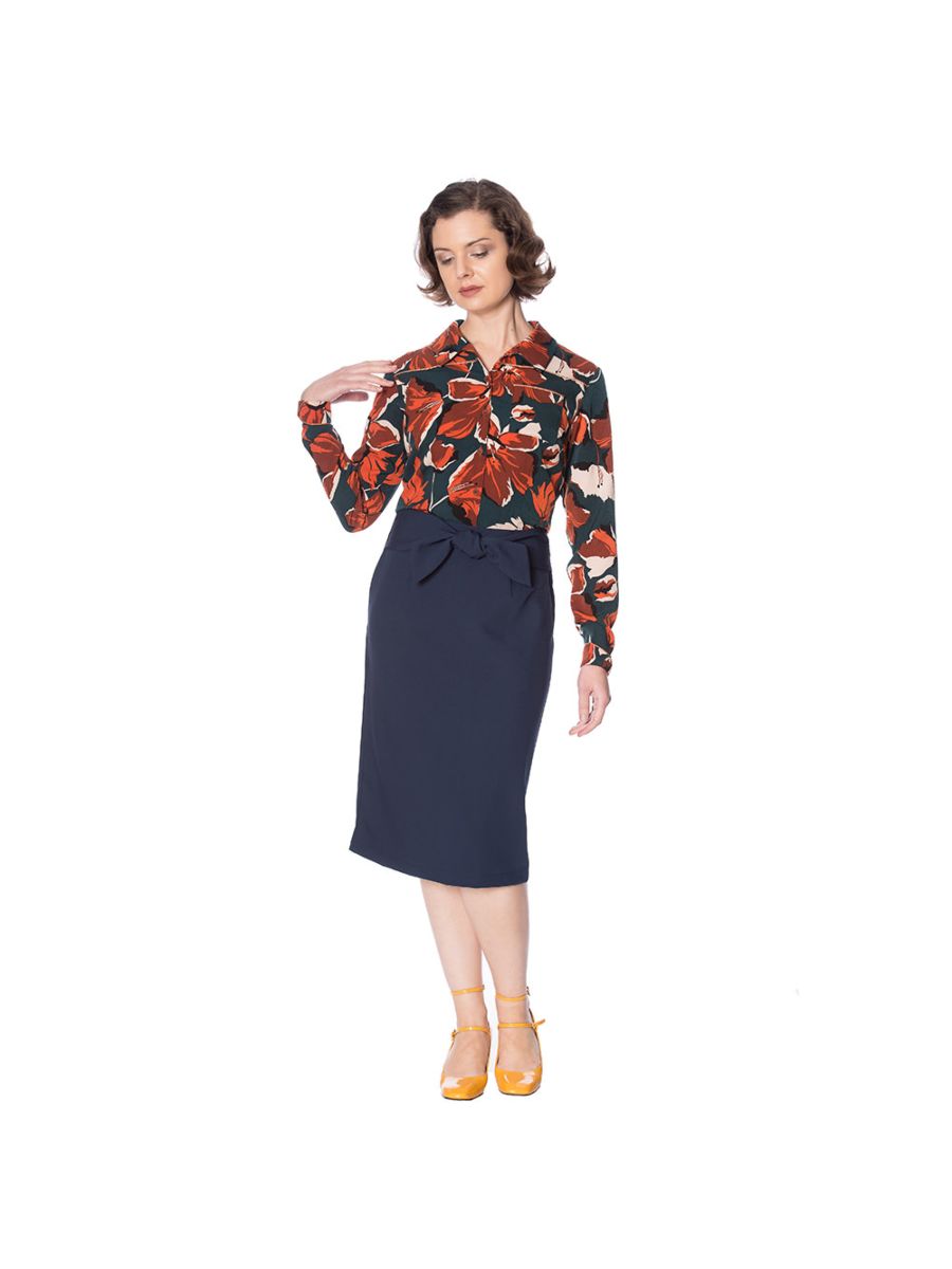 THE WORK TO COCKTAILS FLORAL SHIRT