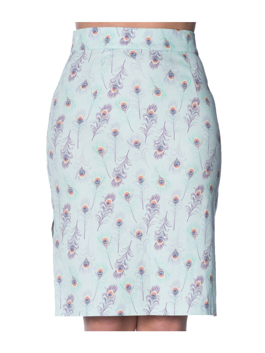 PEACOCK PENCIL SKIRT