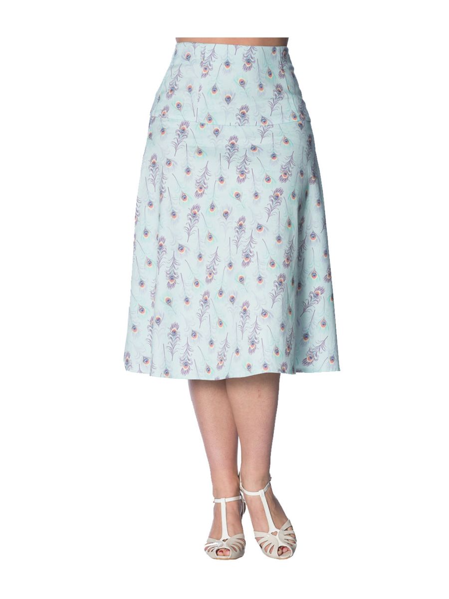 PEACOCK A-LINE SKIRT
