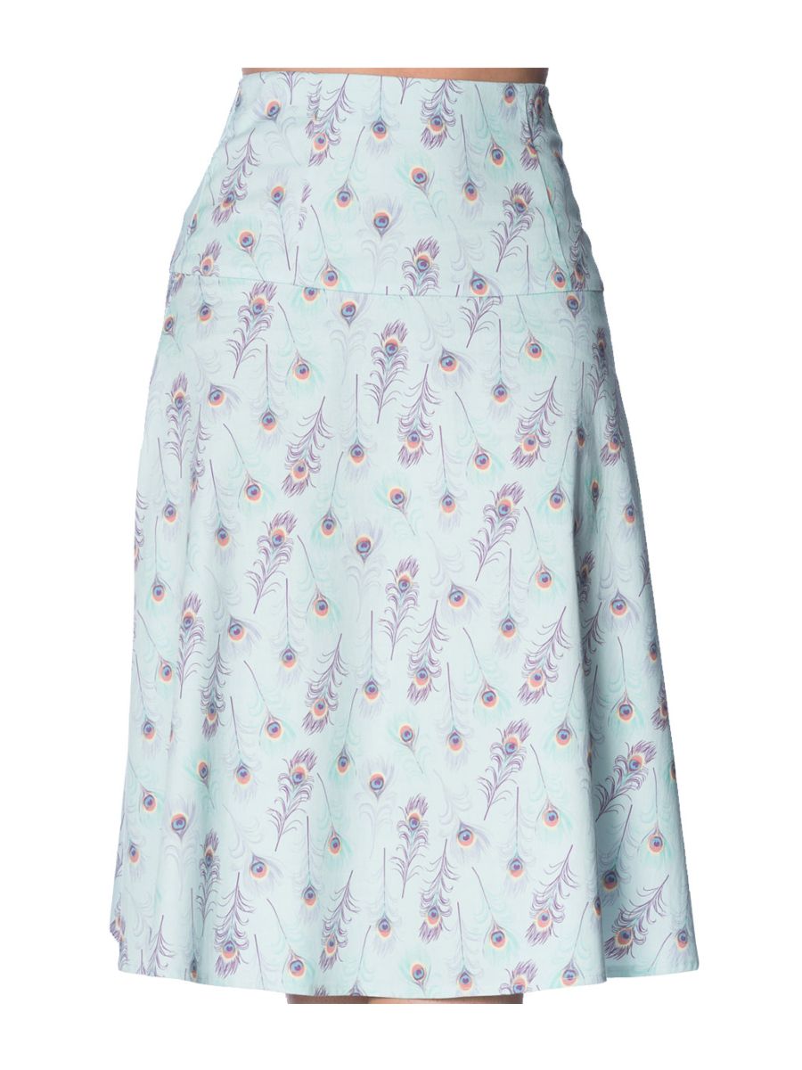 PEACOCK A-LINE SKIRT