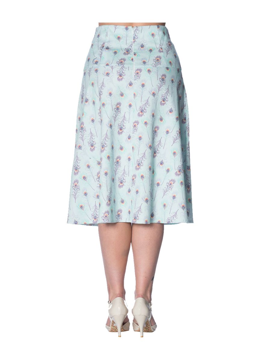 PEACOCK A-LINE SKIRT
