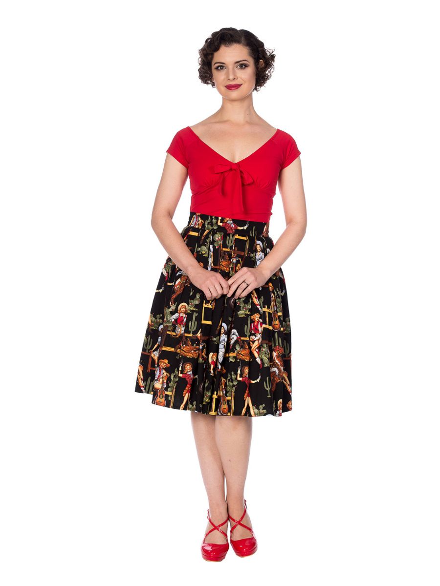 COWGIRL PLEATED SKIRT