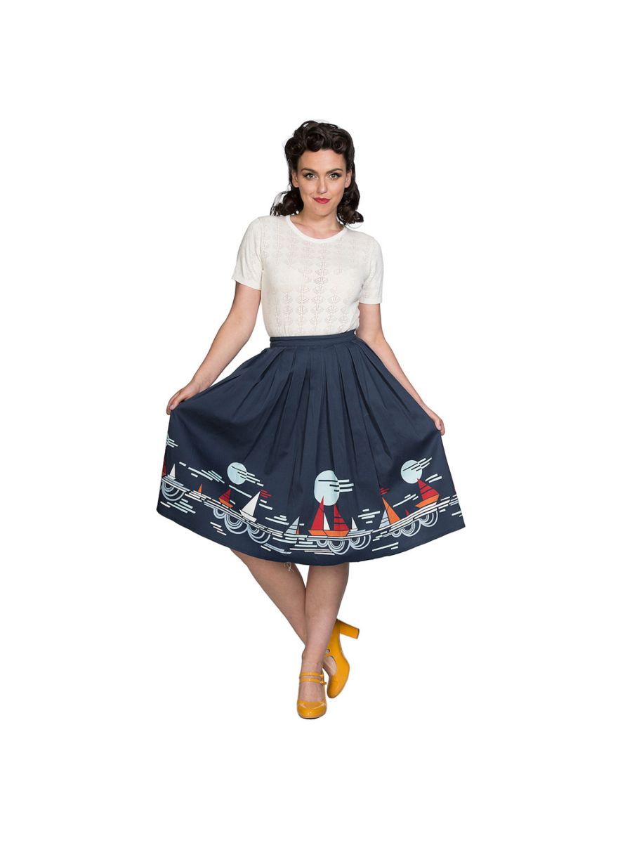 SUMMER SAIL PLEAT SKIRT