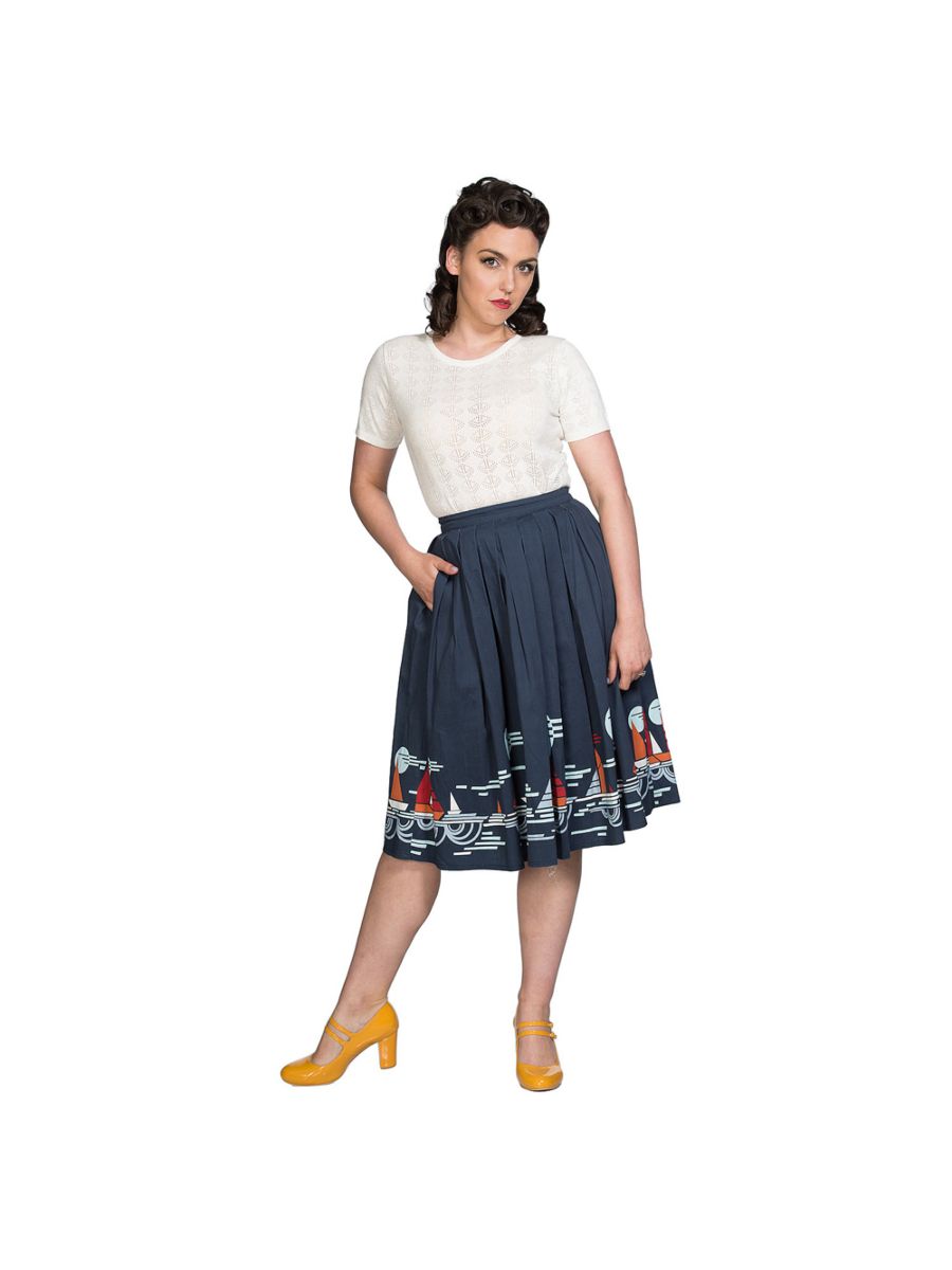 SUMMER SAIL PLEAT SKIRT