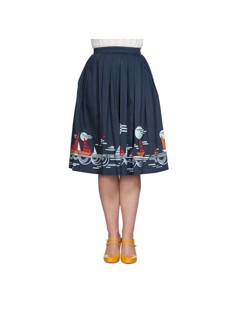 SUMMER SAIL PLEAT SKIRT