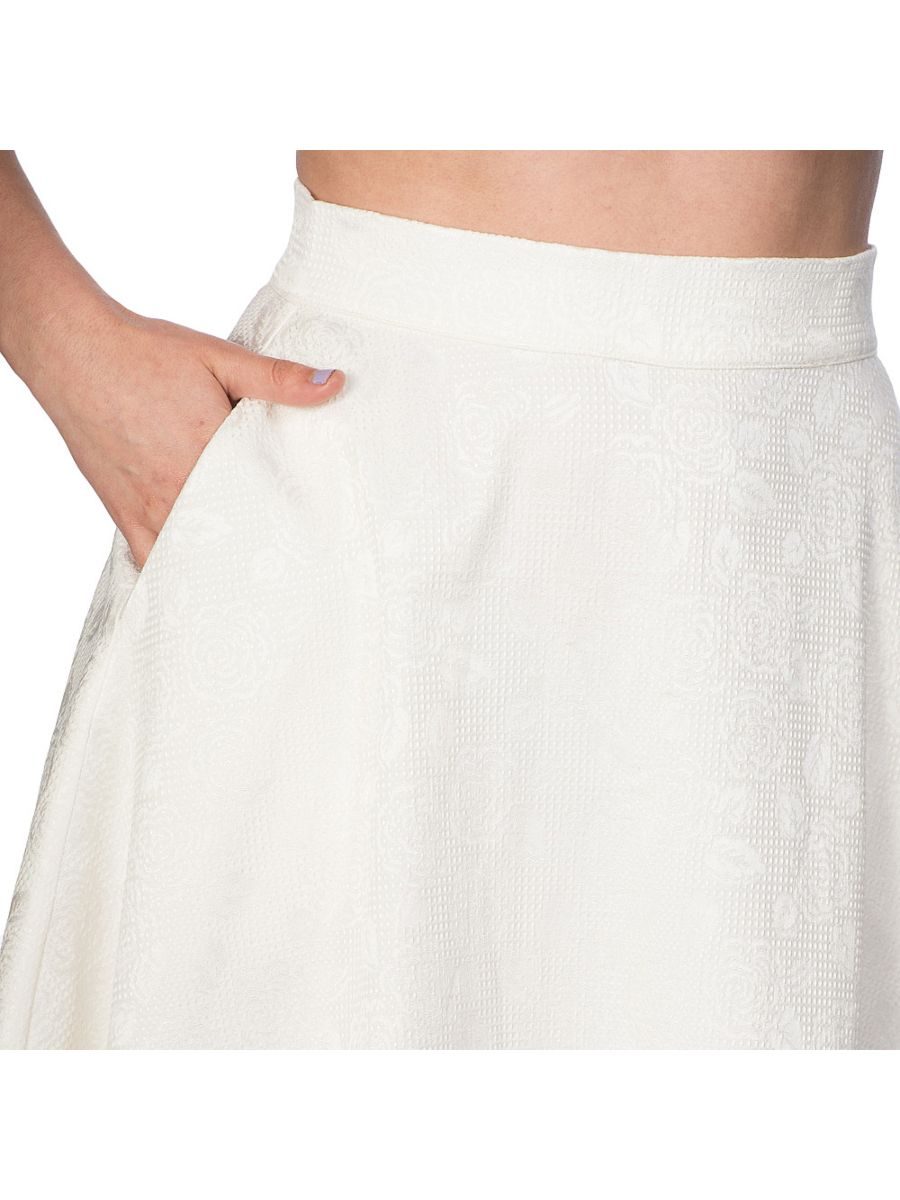 WHITE PREPPY SKIRT