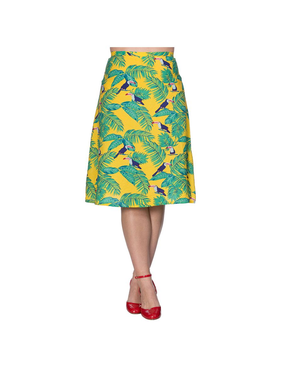 TOUCAN ALL OVER SKIRT
